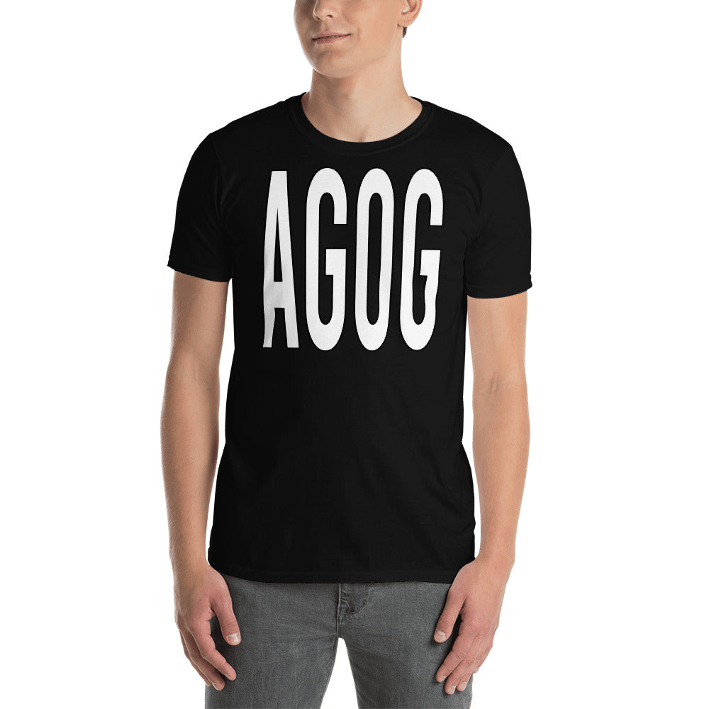 Agog Kurzes positives motivierendes prägnantes Wort T-Shirt