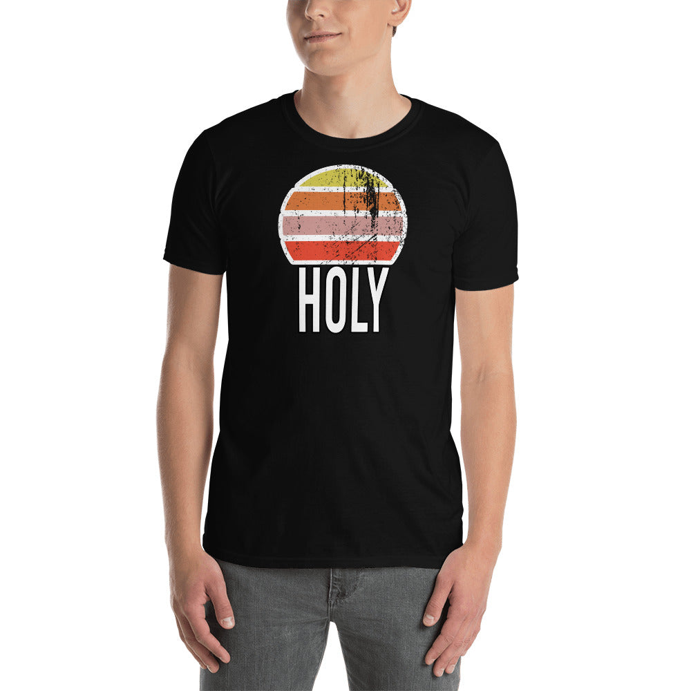 Holy Vintage Sonnenuntergang Kurzärmeliges Unisex T-Shirt