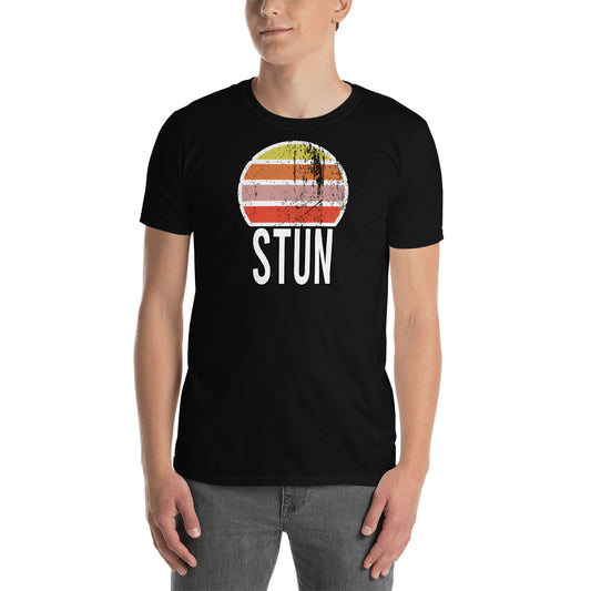 Stun Vintage Sonnenuntergang Kurzärmeliges Unisex T-Shirt