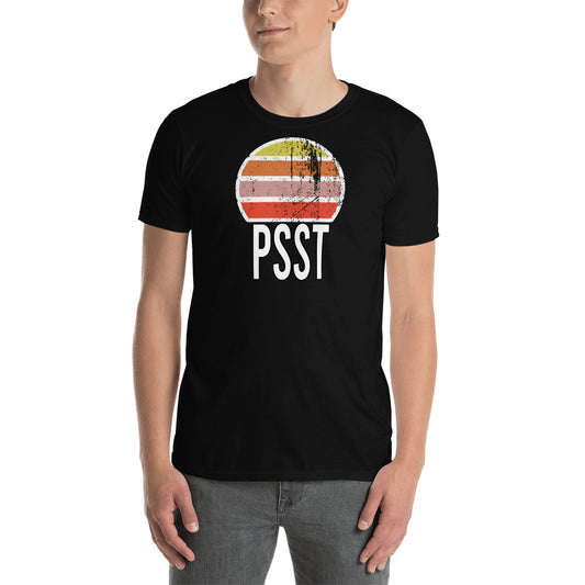 PSST Vintage Sonnenuntergang Kurzärmeliges Unisex T-Shirt