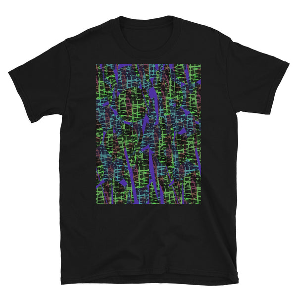 Patterned Short-Sleeve Unisex T-Shirt | Green | Subatomic Planetary Collection
