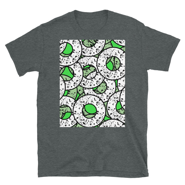 Green Patterned Short-Sleeve Unisex T-Shirt | Splattered Donuts Collection