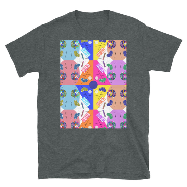 Patterned Short-Sleeve Unisex T-Shirt | Fiesta | Memphis Circus Collection
