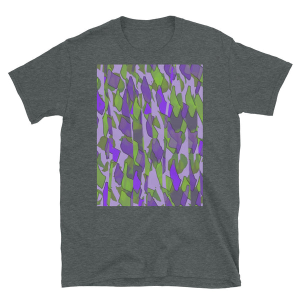 Patterned Short-Sleeve Unisex T-Shirt | Purple | Sunset Glitter Collection