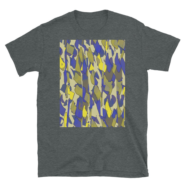 Patterned Short-Sleeve Unisex T-Shirt | Yellow | Sunset Glitter Collection