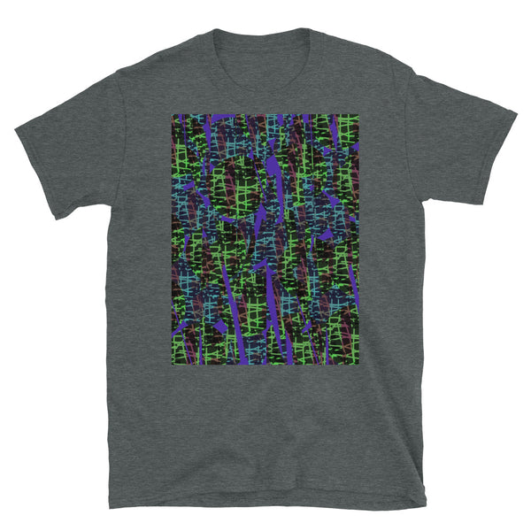 Patterned Short-Sleeve Unisex T-Shirt | Green | Subatomic Planetary Collection