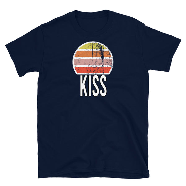 Kiss Vintage Sunset Short-Sleeve Unisex T-Shirt