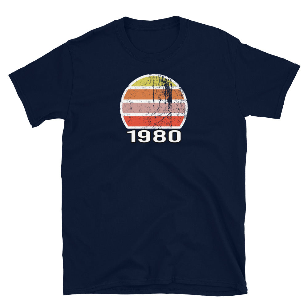 1980 Birthday Year Vintage Style Short-Sleeve Unisex T-Shirt