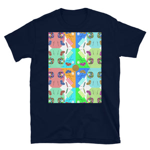 Patterned Short-Sleeve Unisex T-Shirt | Festival | Memphis Circus Collection