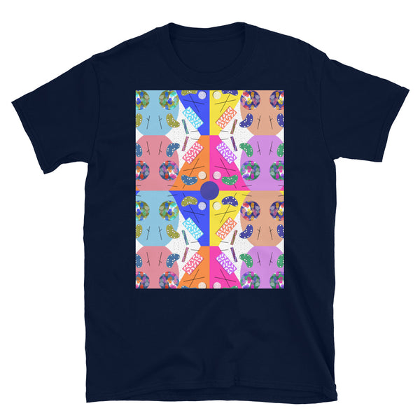 Patterned Short-Sleeve Unisex T-Shirt | Fiesta | Memphis Circus Collection