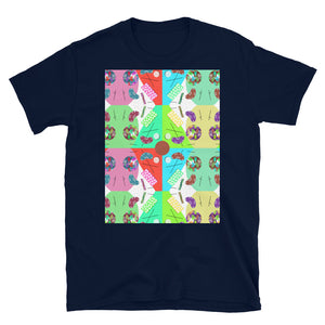 Patterned Short-Sleeve Unisex T-Shirt | Circus | Memphis Circus Collection