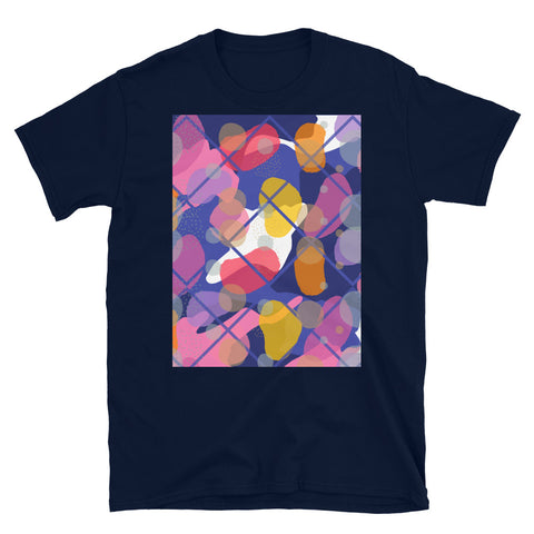 Patterned Short-Sleeve Unisex T-Shirt | Blue | Visionary Skies Collection