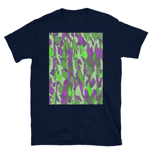 Patterned Short-Sleeve Unisex T-Shirt | Green | Sunset Glitter Collection