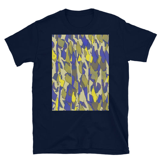 Patterned Short-Sleeve Unisex T-Shirt | Yellow | Sunset Glitter Collection