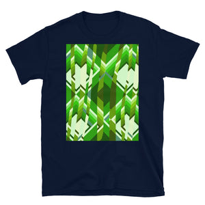 Patterned Short-Sleeve Unisex T-Shirt | Green | Broken Glass Collection
