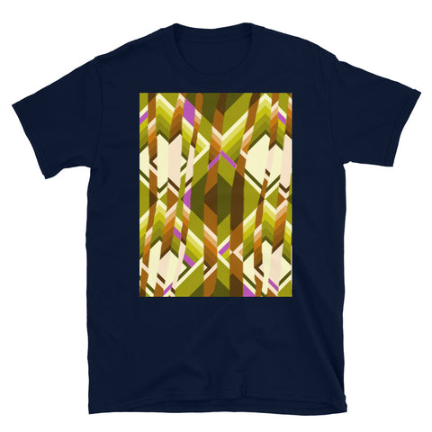 Patterned Short-Sleeve Unisex T-Shirt | Gold | Broken Glass Collection