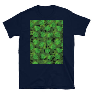 Patterned Short-Sleeve Unisex T-Shirt | Green | Autumn Monstera Collection