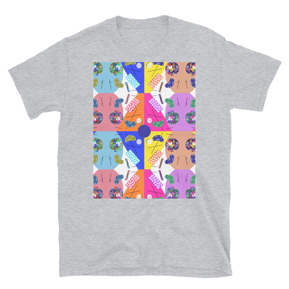 Patterned Short-Sleeve Unisex T-Shirt | Fiesta | Memphis Circus Collection