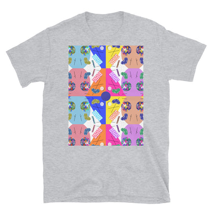 Patterned Short-Sleeve Unisex T-Shirt | Fiesta | Memphis Circus Collection