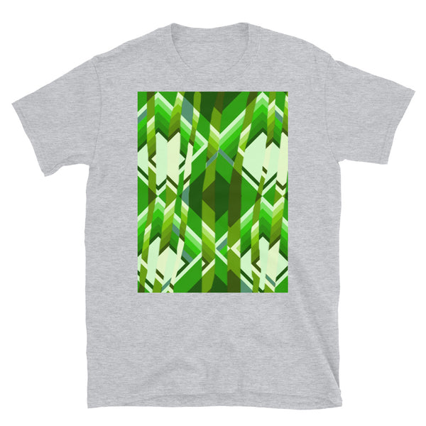 Patterned Short-Sleeve Unisex T-Shirt | Green | Broken Glass Collection
