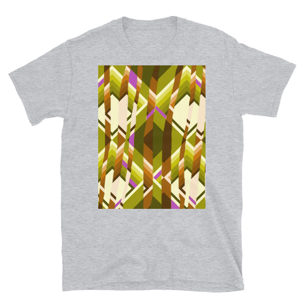 Patterned Short-Sleeve Unisex T-Shirt | Gold | Broken Glass Collection