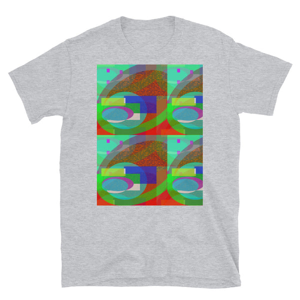 Short-Sleeve Unisex T-Shirt | Turquoise Southwark Bridges | Urban Abstract