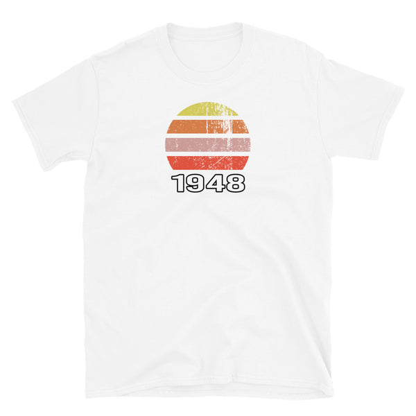 1948 Birthday Year T-Shirt | Vintage Style Short-Sleeve Unisex