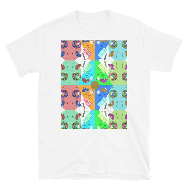 Patterned Short-Sleeve Unisex T-Shirt | Festival | Memphis Circus Collection