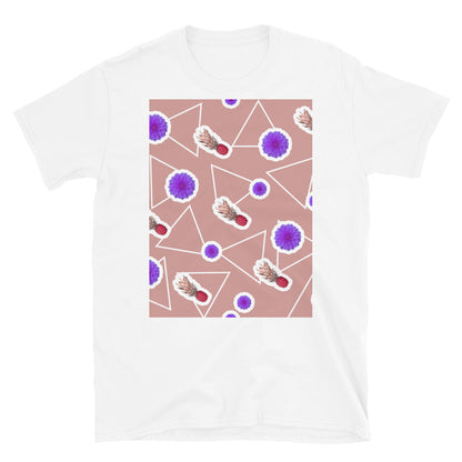 Patterned Short-Sleeve Unisex T-Shirt | Pink | Fruity Floral Collection