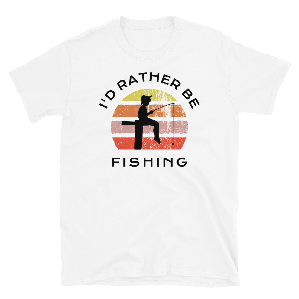 I'd Rather Be Fishing T-Shirt  Vintage Sunset – BillingtonPix