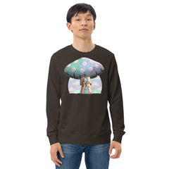 Kawaii Mushroom Organic Sweatshirt